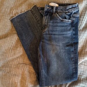 Lovervet by VERVET High Rise Straight Distressed Blue Jeans